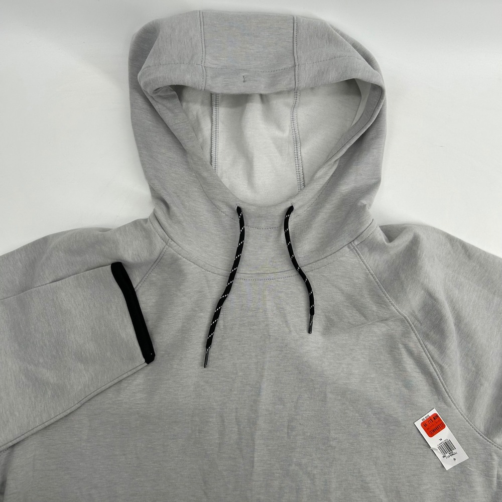 Old Navy Dynamic Fleece Hoodie Mens XL Gray Zip Pockets NWT Activewear Pullover